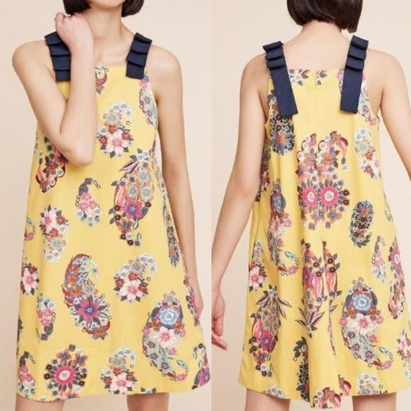 Anthropologie Dresses & Skirts - Anthropologie Maeve Sunniva Floral Paisely Sleeveless A-Line Dress